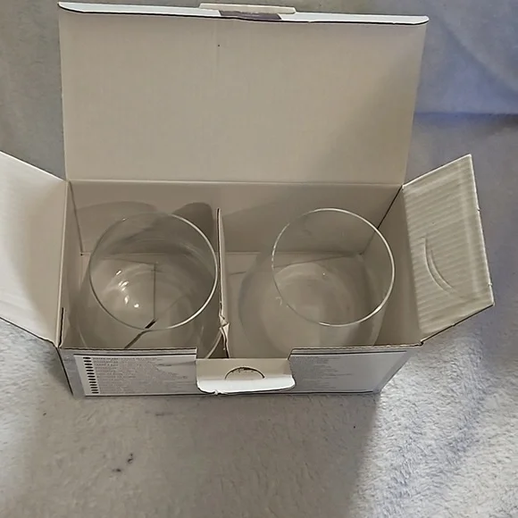 Keltum Table Talks Water Crystalline Glass 2-Piece Set Lead Free Dishwasher Safe - Picture 8 of 15